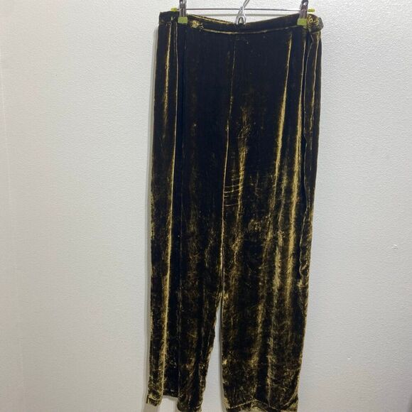 Kathleen Sommers Ladies Size X-Large Silk Blend Wide Leg Pants